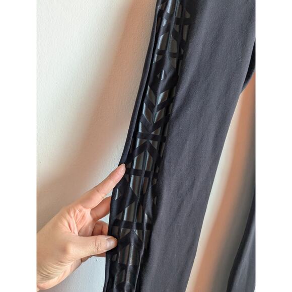 Lululemon Wunder Under Aztec Print Side Panel Full On Luon Legging Pants Black 6 - Picture 4 of 11